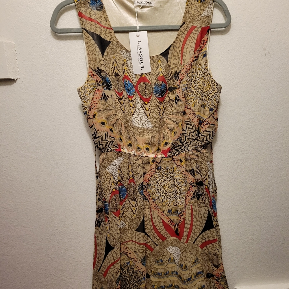 Bohemian sleeveless dress